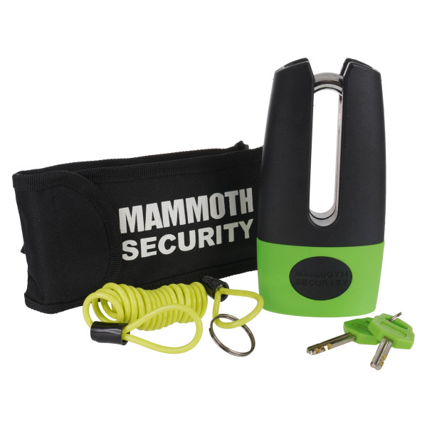 Mammoth Security Mammoth security thatcham shackle disc lock with 11mm pin and reminder coil